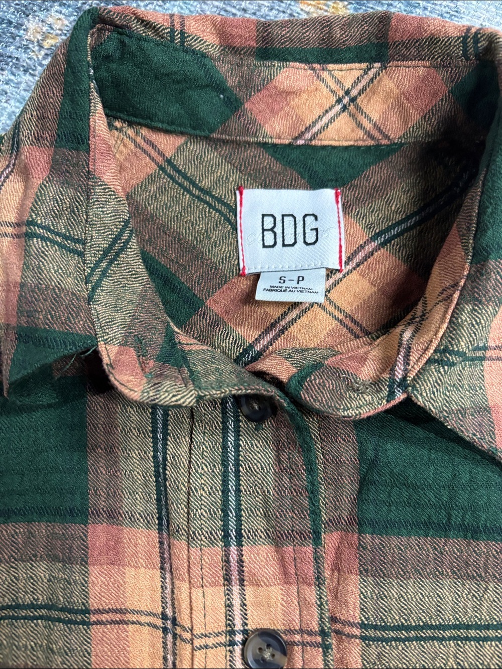 BDG Urban Outfitters Plaid Button-Down Shirt - Picture 2 of 3